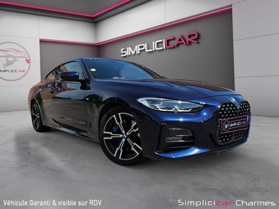 Bmw serie 4 coupe g22 430d xdrive 286 ch bva8 m sport faible kilometrage excellent état occasion simplicicar charmes...