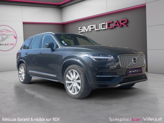 Volvo xc90 t8 twin engine 32087 ch geartronic 7pl inscription luxe, toit ouvrant, caméra 360, garantie 12 mois occasion...