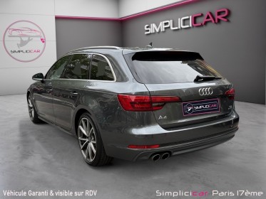 Audi a4 avant v6 3.0 tdi 218 s tronic 7 quattro s line/toit ouvrant/bang  olufsen/ virtual cockpit/garantie 12...