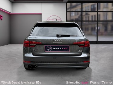Audi a4 avant v6 3.0 tdi 218 s tronic 7 quattro s line/toit ouvrant/bang  olufsen/ virtual cockpit/garantie 12...