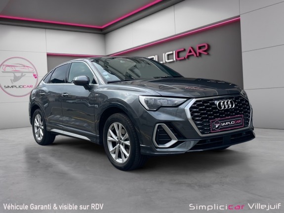 Audi q3 sportback 2020 35 tfsi 150 ch s line, caméra de recul, garantie 12 mois occasion simplicicar villejuif  simplicicar...