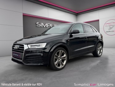 Audi q3 q3 2.0 tdi ultra 150 ch s line occasion simplicicar limoges  simplicicar simplicibike france