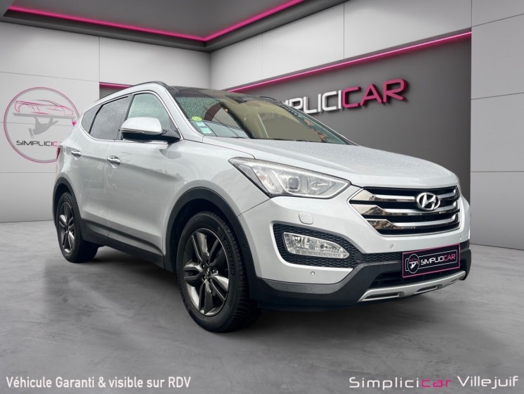 Hyundai santa fe 2.2 crdi 197 4wd executive 7pl a, intérieur cuir, sièges et volant chauffant, garantie 12 mois. occasion...