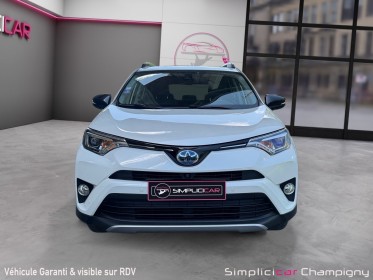 Toyota rav4 hybride 197ch 2wd lounge - pack cuir - toit ouvrant - sono jbl - sièges chauffants occasion champigny-sur-marne...
