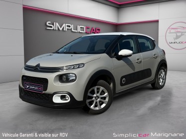 Citroen c3 puretech 82cv distri ok/carplay/radar - garantie 12 mois - occasion simplicicar marignane  simplicicar...