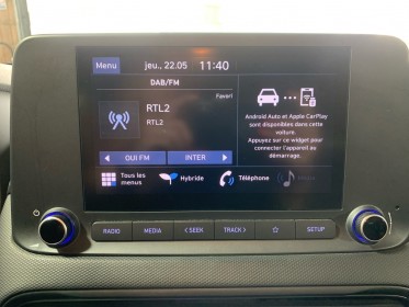 Hyundai kona hybrid 141 initia/garantie 12 mois/ camera/ apple carplay/rég - lim de vitesse/ occasion toulouse (31)...
