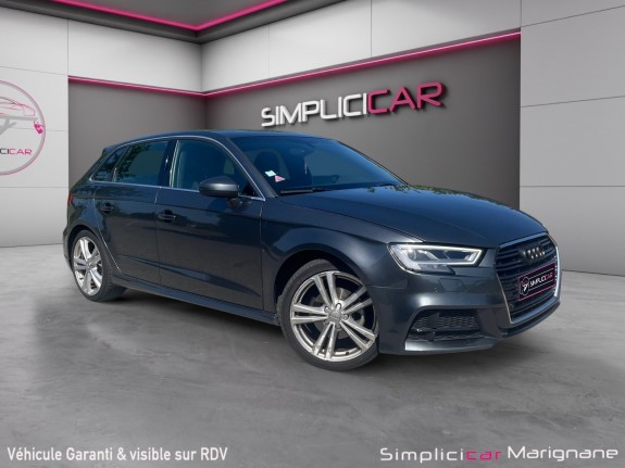 Audi a3 sportback 2.0 tdi 150 s tronic 6 s line-phare matrix led-apple carplay-garantie 12 mois- occasion simplicicar...