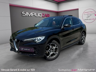 Alfa romeo stelvio 2.2 210 ch q4 at8 lusso garantie 12 mois toit ouvrant / carplay / sieges volant chauff / camera occasion...