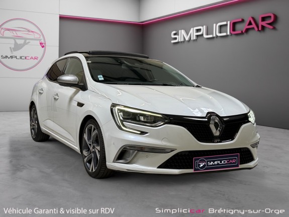 Renault megane iv berline tce 205 energy edc gt toit ouvrant garantie 12mois occasion simplicicar bretigny-sur-orge...