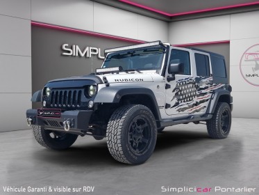 Jeep wrangler v6 3.6 pentastar 284 unlimited rubicon a occasion simplicicar pontarlier simplicicar simplicibike france