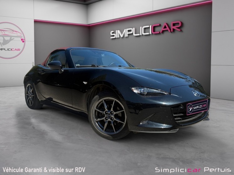 Mazda mx-5 1.5 skyactiv 131 ch // cherry top / bose / sieges chauffants /gps / garantie 12 mois occasion simplicicar pertuis ... Mazda mx-5 1.5 skyactiv 131 ch // cherry top / bose / sieges chauffants /gps / garantie 12 mois occasion simplicicar pertuis ...