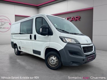 Peugeot boxer fourgon vitre 335 l2h2 2.0 bluehdi 130 ss pro garantie 12 mois occasion simplicicar charmes simplicicar...