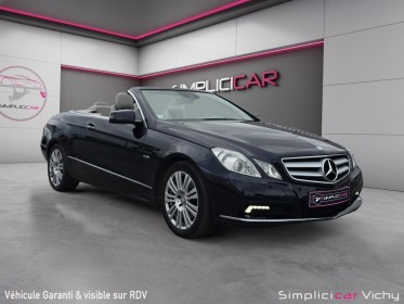 Mercedes classe e cabriolet 350 cdi 231 ch executive a blue efficiency révisée garantie 12 mois occasion simplicicar vichy...