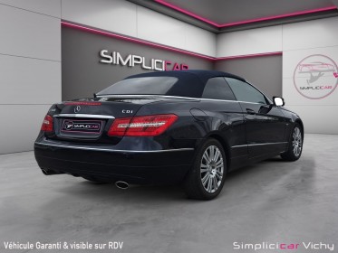 Mercedes classe e cabriolet 350 cdi 231 ch executive a blue efficiency révisée garantie 12 mois occasion simplicicar vichy...