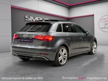 Audi a3 sportback 1.4 tfsi e-tron 204 s tronic 6 s line toit ouvrant camera carplay garantie 12 mois occasion simplicicar...