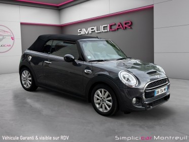 Mini hatch 3 portes f56 cooper s 192 ch cabriolet/ interieur cuir/entretien mini/ pahres led occasion montreuil (porte de...