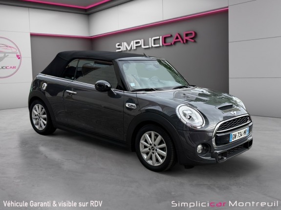 Mini hatch 3 portes f56 cooper s 192 ch cabriolet/ interieur cuir/entretien mini/ pahres led occasion montreuil (porte de...