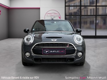 Mini hatch 3 portes f56 cooper s 192 ch cabriolet/ interieur cuir/entretien mini/ pahres led occasion montreuil (porte de...
