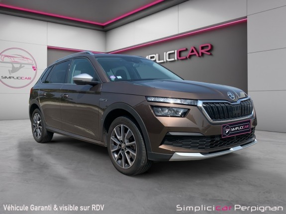Skoda kamiq 1.5 tsi 150 ch dsg7 scoutline car play/démarrage sans clefs/caméra garantie 12 mois occasion simplicicar...