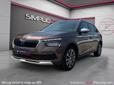 Skoda kamiq 1.5 tsi 150 ch dsg7 scoutline car play/démarrage sans clefs/caméra garantie 12 mois occasion simplicicar...