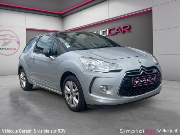 Citroen ds3 vti 120 so chic  a, radar ar, garantie 12 mois occasion simplicicar villejuif  simplicicar simplicibike france