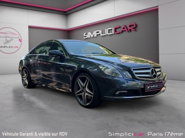 Mercedes classe e coupe 250 cdi blueefficiency a occasion paris 17ème (75)(porte maillot) simplicicar simplicibike france