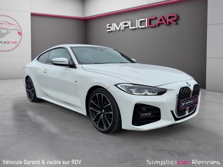 Bmw serie 4 coupe g22 420d 190 ch bva8 m sport - affichage tête haute - camera de recul - complet bmw occasion simplicicar...