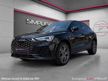 Audi q3 sportback 35 tdi 150 ch s tronic 7 s line black edition caméra de recul carplay garantie 12 mois occasion...