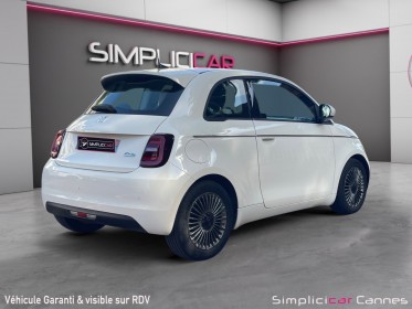 Fiat 500 nouvelle e 118 ch icône toit panoramique occasion cannes (06) simplicicar simplicibike france