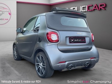 Smart  fortwo brabus  109 cv brabus xclusiv jbl / capote grise / tres rare / cabriolet occasion champigny-sur-marne (94)...