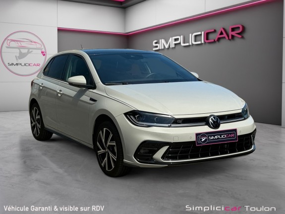 Volkswagen polo 1.0 tsi 95 ss dsg7 r-line toit ouvrant iq light garantie constructeur occasion simplicicar toulon est...