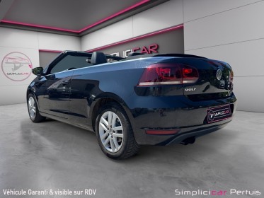 Volkswagen golf cabriolet 1.4 tsi 160 carat francaise occasion simplicicar pertuis  simplicicar simplicibike france