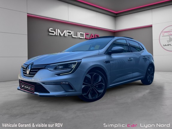 Renault megane iv berline tce 160 edc fap gt-line - toit ouvrant - systeme bose - sieges sport grand ecran garantie 12 mois...