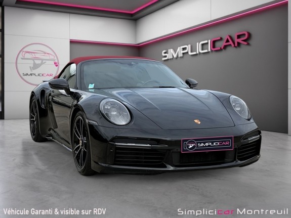 Porsche 911 turbo cabriolet s cabriolet 3.8i 650 pdk/entretien porsche/sieges chauffants/apple carplay/burmester/garantie...