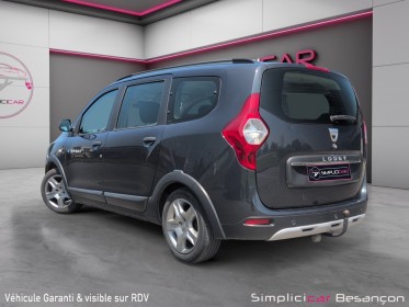 Dacia lodgy blue dci 115 7 places stepway / attelage / car play occasion simplicicar besanÇon simplicicar simplicibike france