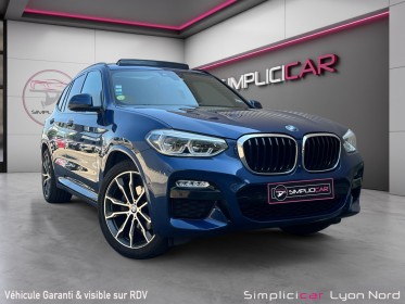 Bmw x3 g01 xdrive20d 190ch bva8 msport  full options toit ouvrant hud attelage surpiqure cuir carplay gestuel mode jantes 20...