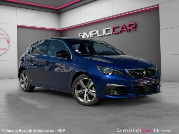 Peugeot 308 gt line 130ch ss eat8 - distri neuve - caméra 360 - carplay - garantie 12 mois occasion simplicicar nimes - rb...