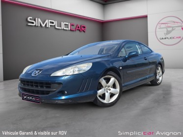 Peugeot 407 coupe 2.7 hdi v6 bi-turbo 204ch sport pack int cuir blanc / sièges av Élec  chauffants / vente vidange occasion...