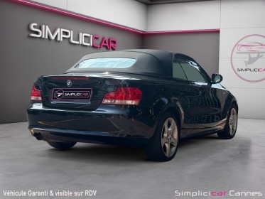 Bmw serie 1 cabriolet e88 lci 118i 143 ch luxe occasion cannes (06) simplicicar simplicibike france