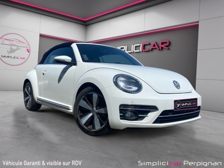 Volkswagen coccinelle cabriolet 1.4 tsi 150 bmt dsg7 couture exclusive - 2017, carplay, caméra, sièges cuir et chauffants...