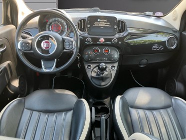 Fiat 500 serie 6 1.2 69ch lounge/toit ouvrant électrique/cuir/radar/carplay occasion toulouse (31) simplicicar simplicibike...