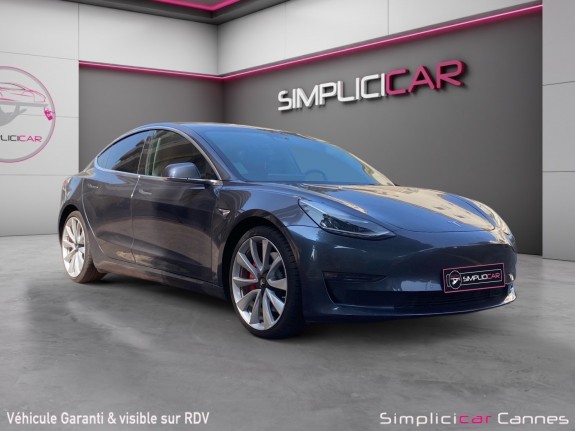 Tesla model 3 dual motor awd performance occasion cannes (06) simplicicar simplicibike france