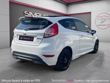 Ford fiesta 1.0 ecoboost 100 ss white / radars arrières / bluetooth / courroie ok occasion simplicicar salon de provence...