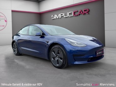 Tesla model 3 standard range plus rwd - 400km d'autonomie 60kw - bleu outremer métallisé occasion simplicicar rennes...