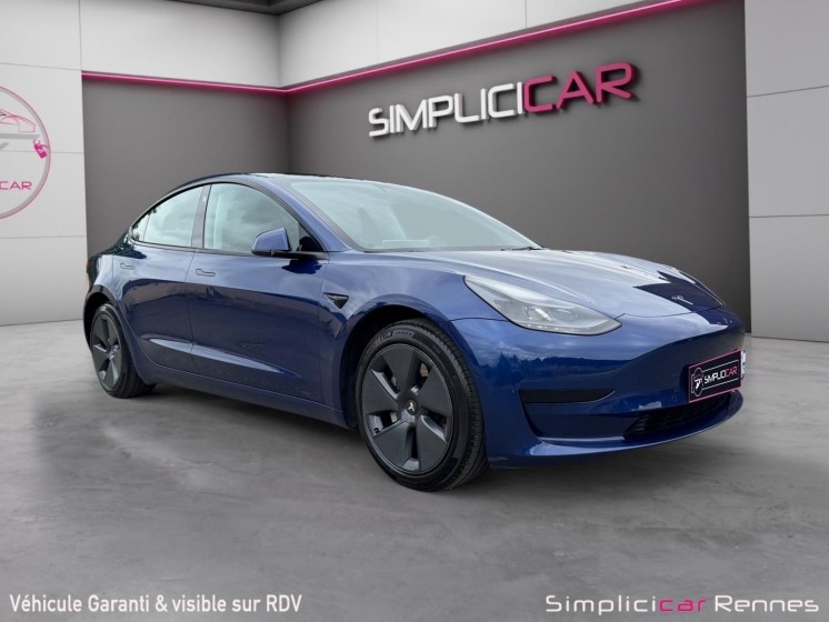 Tesla model 3 standard range plus rwd - 400km d'autonomie 60kw - bleu outremer métallisé occasion simplicicar rennes... Tesla model 3 standard range plus rwd - 400km d'autonomie 60kw - bleu outremer métallisé occasion simplicicar rennes...