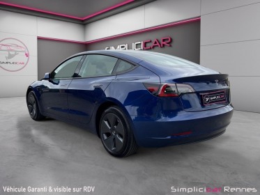 Tesla model 3 standard range plus rwd - 400km d'autonomie 60kw - bleu outremer métallisé occasion simplicicar rennes...