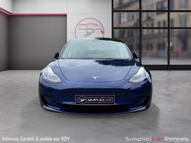 Tesla model 3 standard range plus rwd - 400km d'autonomie 60kw - bleu outremer métallisé occasion simplicicar rennes...