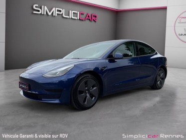 Tesla model 3 standard range plus rwd - 400km d'autonomie 60kw - bleu outremer métallisé occasion simplicicar rennes...