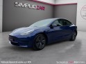 Tesla model 3 standard range plus rwd - 400km d'autonomie 60kw - bleu outremer métallisé occasion simplicicar rennes...