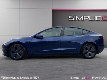 Tesla model 3 standard range plus rwd - 400km d'autonomie 60kw - bleu outremer métallisé occasion simplicicar rennes...